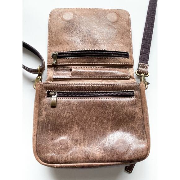 Gun Tote'n Mamas Brown Leather Concealed Carry Organizer Crossbody Purse Leather - Picture 10 of 10